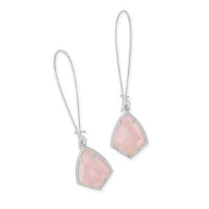 New Kendra Scott Carinne Drop Earrings In Silver